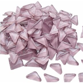 QLP 200g المثلث المثلث المثلث الفسيفساء البلاط اللمعان بريق الزجاج المتنوع ألوان اللوازم الزجاجية الفسيفساء الفسيفس