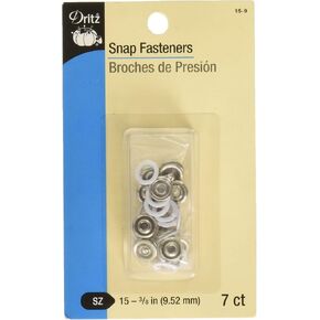 DRITZ 15-9 SNAP SPACE ، أبيض ، حجم 15 (3/8 بوصة) 7 العناوين (حزمة 5)