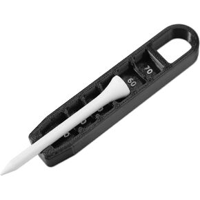 Lyreh Golf Tee Leighter ، 6 إعدادات تعديلات البلاستيك أداة إكسسوارات Golf Teee Tee Forming Forming (Black ، White)