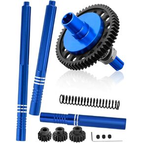 ترقيات RC جزء لـ 1/10 Arrm A Granite Senton Vorteks 3S BLX & 550 ، Big Rock 3S BLX ، RC 57T SPIPPER GEAR W/ 3.175MM 15T 16T 17T PINIONS & Aluminum Center CVD ، Navy Blue