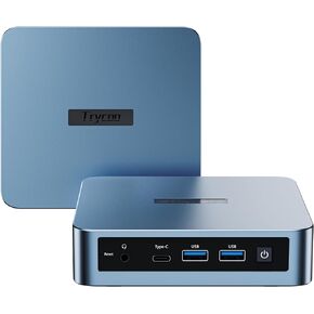 WI-6 Pro Mini PC, Intel 12th Gen N100 Mini Computer,16GB DDR4 RAM 512GB SSD,Triple 4K Display/2*USB3.0/WiFi/Bluetooth/Full Function Type-C/LAN/Support 32GB RAM and 2TB SSD Extensions