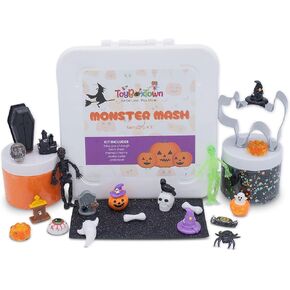 Monster Mash Halloween Sensory Kit ، لعبة عيد الهالوين الحسية ، التنمية الإدراكية والمهارات الحركية الدقيقة ، الأنشطة اللمسية لـ At the Go ، ألعاب حسية لمرحلة ما قبل المدرسة والأطفال الذين تتراوح أعمارهم بين 4 ، 5 ، 6 ، 7 ، 8