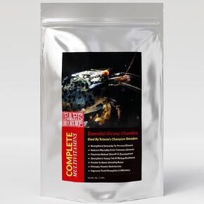 Professional Shrimp Multivitamin Complex - Premium Immunity & Molting Support - Taiwan Breeder Formula with B12, Vitamin C & Folic Acid (35g/1.23oz) for Crystal, Caridina, Cherry, Neocaridina Shrimp