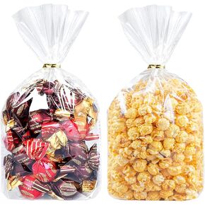 200 PCS Pretzel قضيب أكياس 2 × 10 بوصات ، صغيرة واضحة الصافية من التشيلو البلاستيكي السيلوفان أكياس مع تويست لعلاقات الشوكولاتة ملفات تعريف الارتباط حلوى التغليف هدية تقديم هدايا الحفلات الحفلات