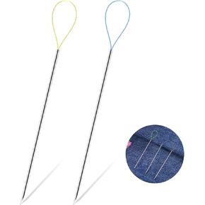 Jeffdad 2 Pack Snag NAB IT Tool ، إبرة إصلاح مثالية ، Thread Snag Magic Neather Tool Leather Edele Townle لتلبية احتياجات خياطة الخياطة اليدوية (2)
