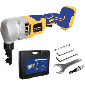 Cordless Nibbler for Dewalt & Mellif 20V Max Battery, 18 Gauge Sheet Metal Cutter w/ 1200RPM Brushless Motor | Replaced Blades for Cutting Aluminium, Stainless Steel, Plastic (Bare Tool, No Battery)