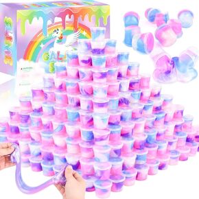 118 Pack Galaxy Slime Kit ، مسدود وغير ملتزم ، كأس Slime Slime ، حفلات Slime Party Favors للفتيات والفتيان ، لعبة تخفيف الإجهاد ، هدية عيد ميلاد للأطفال ، مكافأة الفصول الدراسية ، غودي كيس.