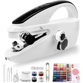 Hand Sewing Machine With 100 Basic Sewing Kit Accessories, Hand Held Sewing Machine For Beginners, USB Sewing Machine, Travel Sewing Machine for DIY, Home, Clothes, Fabric