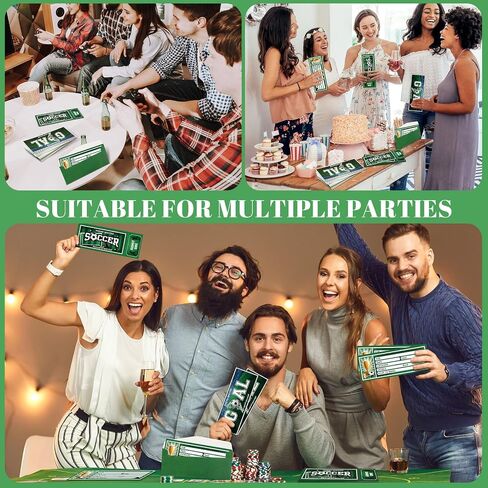 Fuutreo 50 Pieces Soccer Birthday Invitations with Envelopes Sports Themed Party Invitations for Birthday Party(Soccer) in Saudi Arabia