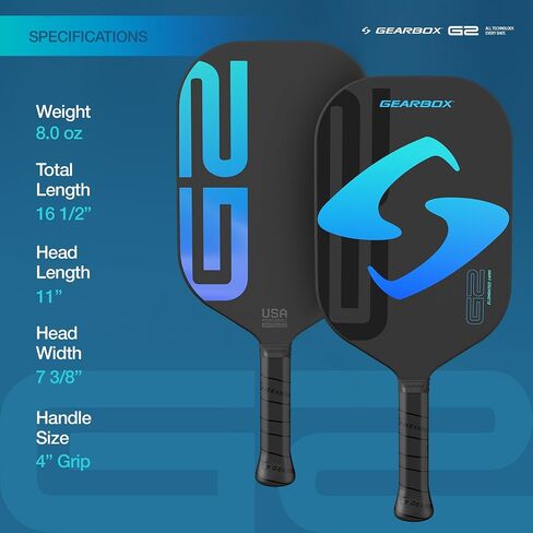 Gearbox G2 Integra Edgeless Pickleball Paddle in Kuwait