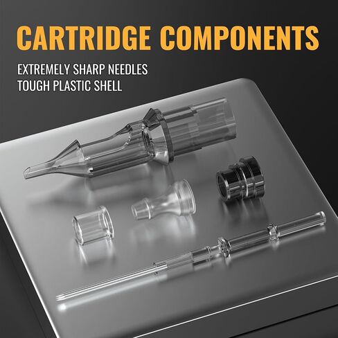 Wormhole Tattoo Cartridge Needles 50pcs Assorted Tattoo Needle Cartridges Round Liner Mixed 3RL 5RL 7RL 9RL 11RL (50pcs #10 Standard RL) in Saudi Arabia