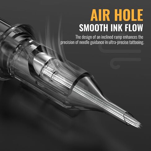 Wormhole Tattoo Cartridge Needles 50pcs Assorted Tattoo Needle Cartridges Round Liner Mixed 3RL 5RL 7RL 9RL 11RL (50pcs #10 Standard RL) in Saudi Arabia