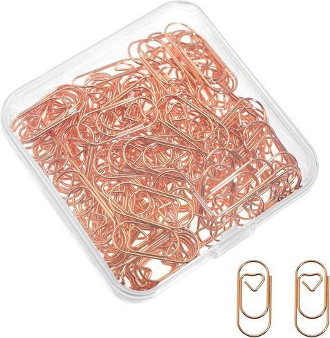 100 PCS مقاطع ورق ذهبية صغيرة على شكل قلب ، 1 بوصة مقاطع الورق الزخرفية اللطيفة ، إكسسوارات دعوة الزفاف in Kuwait