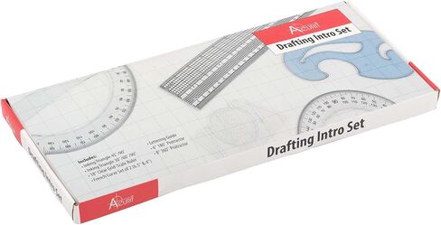 مجموعة مقدمة صياغة Acurit من 8 - أدوات الصياغة الاحترافية للمهندسين المعماريين والفنانين: تتضمن مثلثات ، حاكم على نطاق الشبكة ، دليل الحروف ، المنحنيات الطويلة والمنحنيات الفرنسية - مجموعة الصياغة in Kuwait