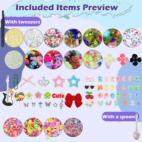 2280Pcs Junk Case Charms Kit,Y2K Nail Phone Cases Charms Bow Flower Letter Resin Accessories Beads for DIY Craft Scrapbooking Jewelry Making in Saudi Arabia