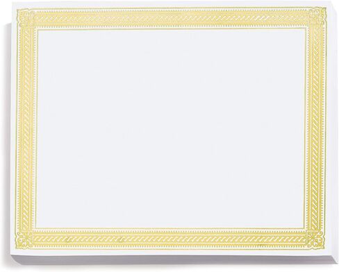 PaperDirect Silver on White Elite Specialty Certificates, 8½ x11, Foil Accents, 50 Count, Certificates And Awards Paper, For School, Work, Diplomas & Award Certificates in Saudi Arabia