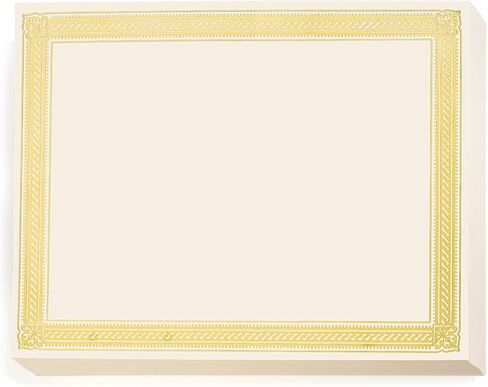 PaperDirect Silver on White Elite Specialty Certificates, 8½ x11, Foil Accents, 50 Count, Certificates And Awards Paper, For School, Work, Diplomas & Award Certificates in Saudi Arabia