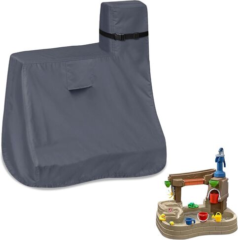 Kids Water Table Cover for Step2 Pump & Splash Discovery Pond Water Table, Outdoor UV, Fade-resistant, Wind and Dust Protection Toddlers Water Sensory Activity Pool Cover(Grey) in Saudi Arabia