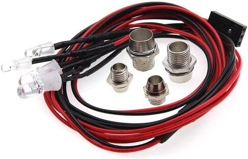2 Sets RC 4 LED Light Kit Accessories RC Headlights/Taillight Kit for 1/10 Crawler Car Axial SCX10 D90 D110 TRX4 TRX6 Redcat Upgrades Parts in Kuwait