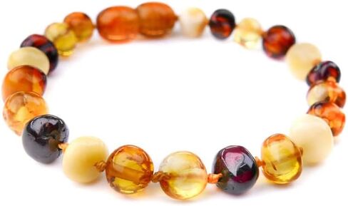 Baltic Amber Necklace and Amber Bracelet - Natural Amber from Baltic Region (13in. and 5.5in.) in Kuwait
