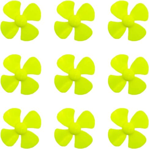30PCS Motor Propellers 2mm Shaft Propellers with 4-Blades 50mm Fan Shape Propellers for Motor RC Boat Ship RC Airplane DIY Model Toy Parts (Yellow,Blue,Red) in Saudi Arabia