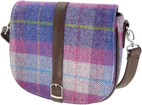 Women's Harris Tweed Beauly Shoulder Casual Bag Adjustable Strap Tartan Pattern Birthday Gift Mothr's day in Kuwait
