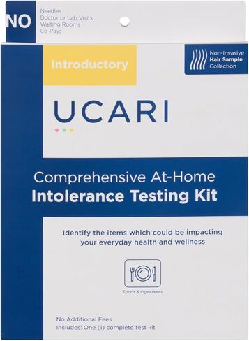 UCARI Intolerance & Food Sensitivity Test Kit for Adults & Kids | 1500+ Food, Environmental, & Skin Intolerance Test Kit | 4 Tests in 1 | Non-Invasive Bioresonance Home Testing Kits, Fast Results in Kuwait