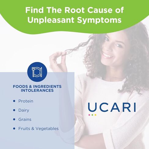 UCARI Intolerance & Food Sensitivity Test Kit for Adults & Kids | 1500+ Food, Environmental, & Skin Intolerance Test Kit | 4 Tests in 1 | Non-Invasive Bioresonance Home Testing Kits, Fast Results in Kuwait