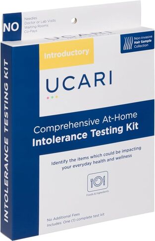 UCARI Intolerance & Food Sensitivity Test Kit for Adults & Kids | 1500+ Food, Environmental, & Skin Intolerance Test Kit | 4 Tests in 1 | Non-Invasive Bioresonance Home Testing Kits, Fast Results in Kuwait