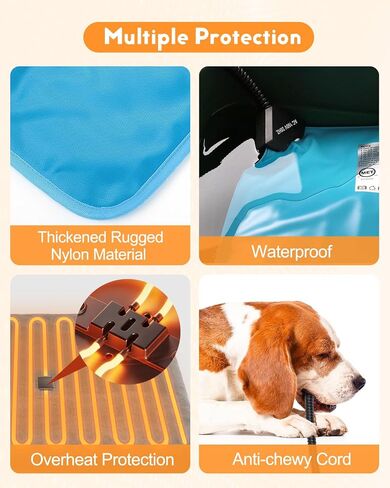 Pet Heating Pad Indoor, Waterproof for Feral Cats and Dogs, Multiple Sizes, Chew Resistant Cord, Heated Dog Bed Whelping Box (X-Large) in Saudi Arabia