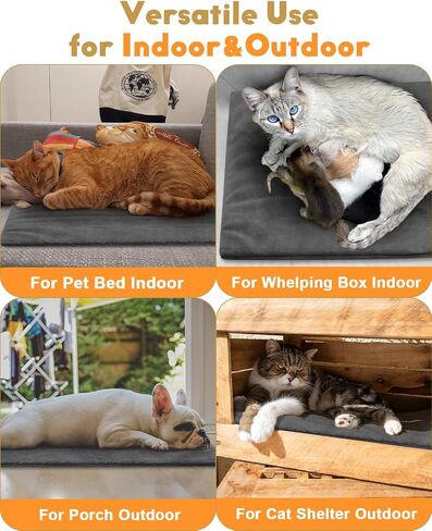 Pet Heating Pad Indoor, Waterproof for Feral Cats and Dogs, Multiple Sizes, Chew Resistant Cord, Heated Dog Bed Whelping Box (X-Large) in Saudi Arabia