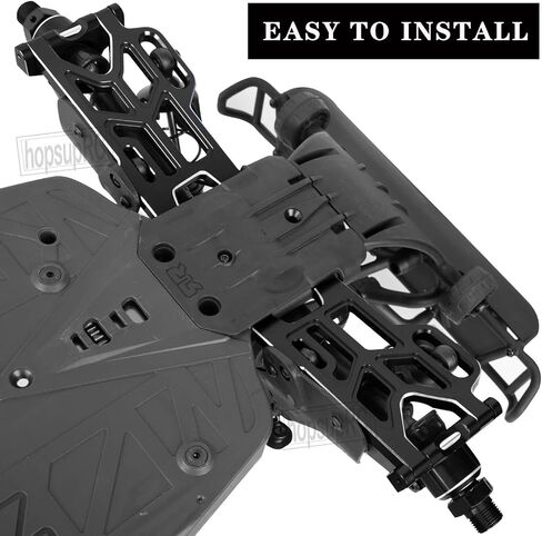 Aluminum Front Rear A Arms Upgrades Part for 1/8 Mojave 4X4 4S BLX,Alloy Front Rear Suspension A Arms Hops Up,Replaces ARA330789 4PCS,Black in Saudi Arabia