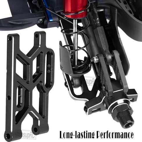 Aluminum Front Rear A Arms Upgrades Part for 1/8 Mojave 4X4 4S BLX,Alloy Front Rear Suspension A Arms Hops Up,Replaces ARA330789 4PCS,Black in Saudi Arabia