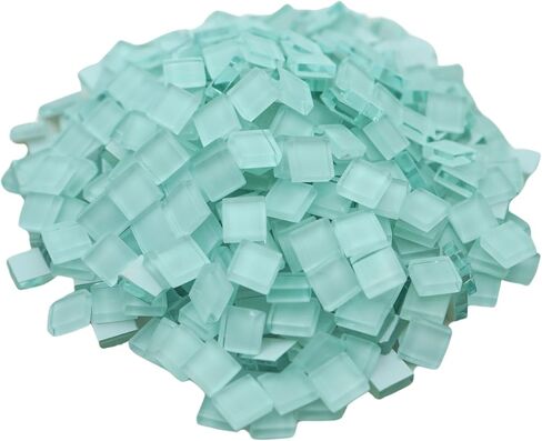 1.1 lbs Square Crystal Mosaic Tiles, 0.39 inch, Iridescent & Crystal Glass, DIY, Bathroom, Kitchen, Living Room, Balcony Decor (Iridescent Red) in Saudi Arabia