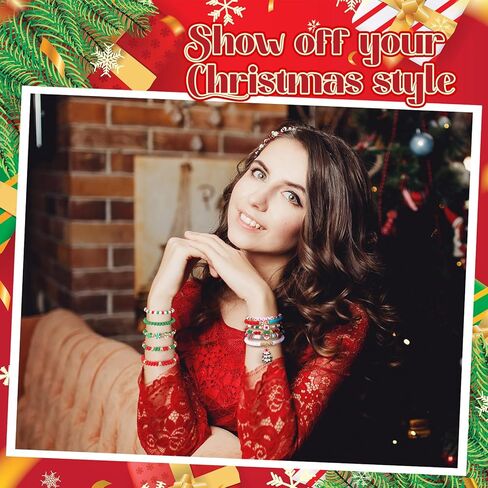 100 Pcs Preppy Heishi Surfer Bracelets Set Colorful Happy Smile Beaded Stretch Bracelets Clay Bracelets for Women in Kuwait