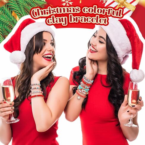 100 Pcs Preppy Heishi Surfer Bracelets Set Colorful Happy Smile Beaded Stretch Bracelets Clay Bracelets for Women in Kuwait