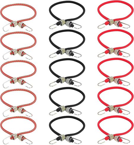 5pcs حبل حزام مرن مع خطافات مقطورة الإنقاذ لـ 1/10 RC Crawler Car SCX10 TRX4 TRX6 ROCK RACK RACK FIX (RED) in Saudi Arabia