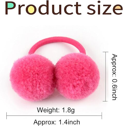 30PCS 2 Inch Baby Girls Hair Ties with Flower Bows,Soft Elastics Ponytail Holders Hair Accessories for Infants Toddlers Baby Girls (Flower color) in Saudi Arabia