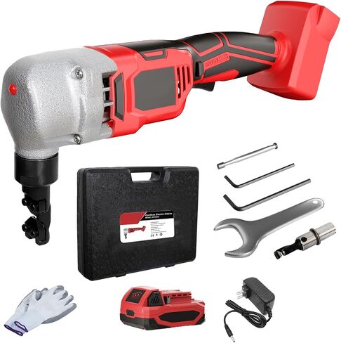 Cordless Nibbler for Dewalt & Mellif 20V Max Battery, 18 Gauge Sheet Metal Cutter w/ 1200RPM Brushless Motor | Replaced Blades for Cutting Aluminium, Stainless Steel, Plastic (Bare Tool, No Battery) in Saudi Arabia