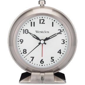 Westclox Traditional 1964 Baby Ben Classic Quartz Accuracy Battery Operated Alarm Clock (Small, White)