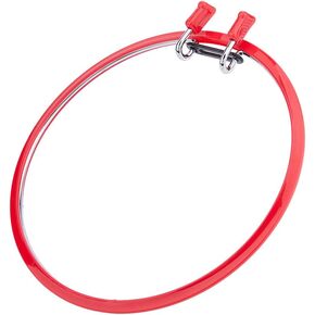 Dicosmetic 7.87inch Metal Spring Tension Tension Hoop Plastic Ambroidery Hoops Blue Cross Stich Hoop Round Round Awoops لخياطة الإبرة DIY Project Project