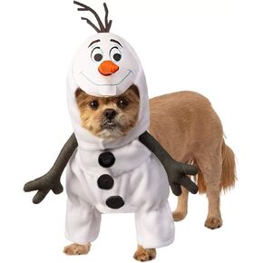 Rubie's unisex adult Disney: Frozen 2 Olaf Pet Costume Party Goods, White, M Neck 14.5 Girth 20 Back 15 US