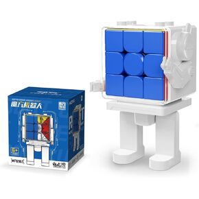 Moyu Meilong 3M SPEED SPEED Cube Display Box ، مرونة قابلة للتعديل 3 × 3 مكعب مغناطيسي مع شكل لاصق يتحرك بسرعة وسلاسة