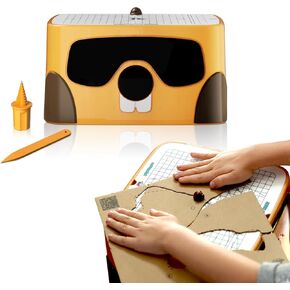 Educational Cutting Toy for Kids, Arts and Crafts for Kids Ages 4-12, Cardboard Construction Kit Enhance Creativity Safety Paper Cutter Bladeless for Boys and Girls