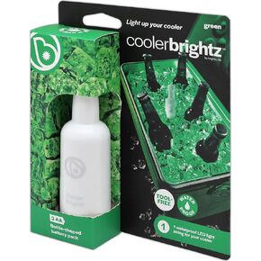 حبل إضاءة مبرد LED من Brightz CoolerBrightz - أخضر - ضوء حبل ثلجي مقاوم للماء للمبرد - مصابيح LED صغيرة زاهية ملونة - متوافق مع صناديق ثلج Yeti وORCA وIgloo وColeman وOzark