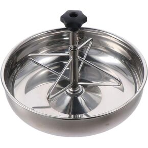 Pig Feeding Bowl, Durable Stainless Steel Piglet Trough, Four Slots Food Tray, Easy to Clean