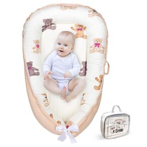 Baby Lounger - Baby Lounger Pillow for 0-24 Months, Breathable & Portable Baby Nest for Co Sleeping, Tummy Time and Playtime