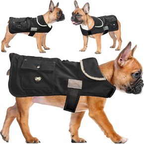 Joyride Harness Frostflex Winter Dog Jacket - صوف مبطن ومقاوم للماء - ثلوج مع جيوب للعلاجات وأكياس أنبوب - معطف كلب الطقس البارد متين