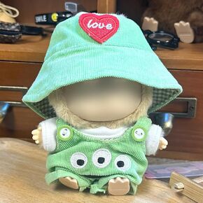 3pcs Labubu Cloths for 17cm Doll ، زي Cosplay Alien for Labubu ، ملحقات ملابس Labubu لطيفة ، لا دمية (أجنبي)