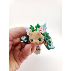 مفصلية لطيف Kosha Dragon - ثلاثية الأبعاد المطبوعة الخيال - البائع المصرح به - مكتب مفصلي بوددي - ديكور حيوان زهرة الأزهار